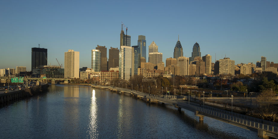 The downtown Philadelphia skyline