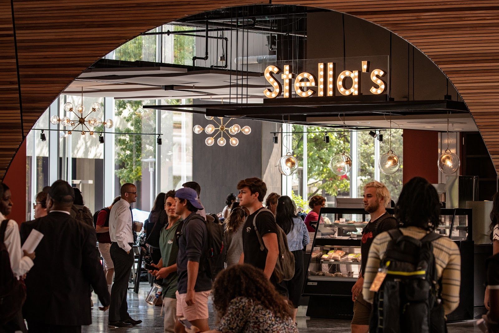 Stella’s cafe in Charles Library.