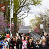 Crowd of students
